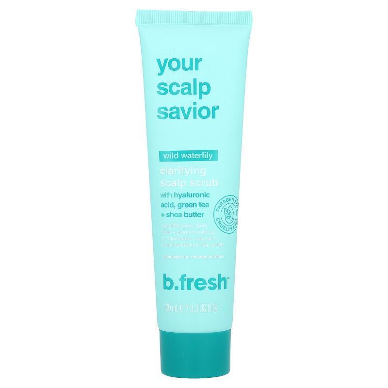 b.fresh,Clarifying Scalp Scrub, Wild Waterlily, 3.3 fl oz (1