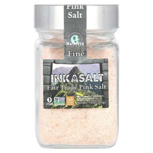 Natierra,InkaSalt, Fair Trade Pink Salt, Fine, 10 oz (285 g)