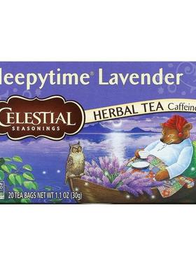 斯乐,Herbal Tea, Sleepytime Lavender, Caffeine Free , 20 Tea