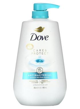 多芬,护理和保养，抵御细菌沐浴露，30.6 液量盎司（905 毫升）