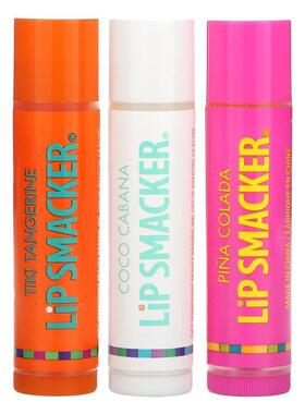 Lip Smacker,Lip Balm, Tropical Flavors, 3 Pack, 0.42 oz (12