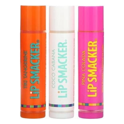 Lip Smacker,Lip Balm, Tropical Flavors, 3 Pack, 0.42 oz (12