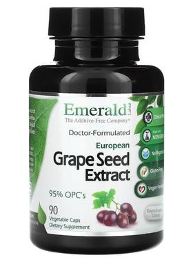 Emerald Laboratories,European Grape Seed Extract, 90 Vegetab