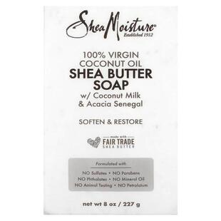 SheaMoisture,全初榨椰子油乳木果油肥皂，8 盎司（230 克）