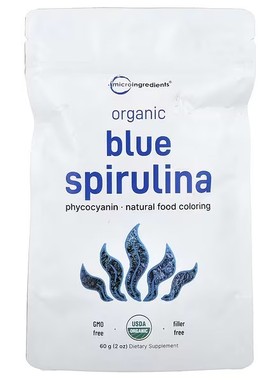 Micro Ingredients,Organic Blue Spirulina, 2 oz (60 g)