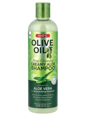 ORS,Olive Oil™ Deep Cleansing Creamy Aloe Shampoo™, 12.5 fl