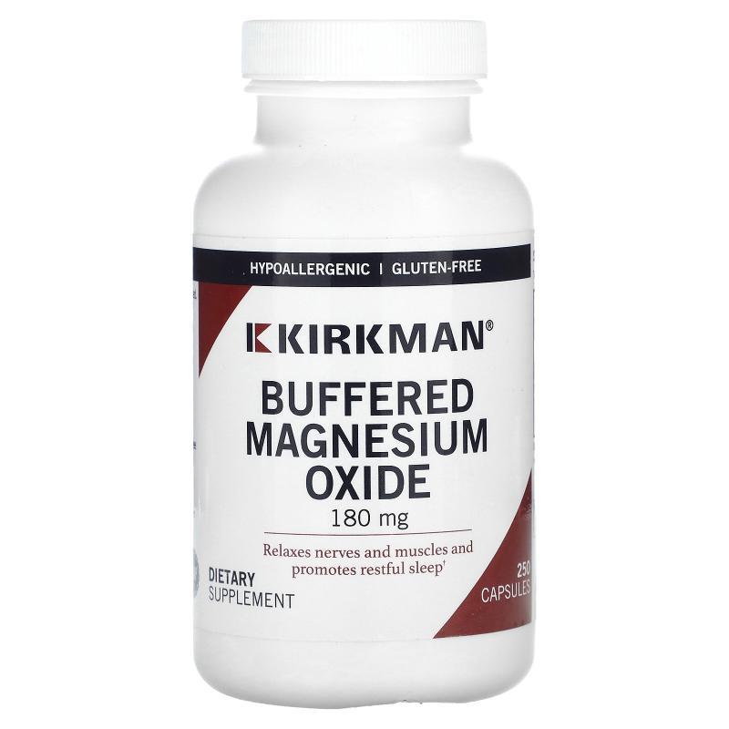 Kirkman Labs,Buffered Magnesium Oxide, 180 mg, 250 Capsules