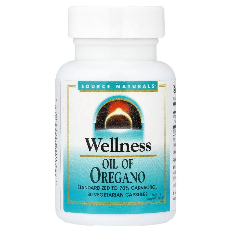 源美,Wellness, Oil Of Oregano , 30 Vegetarian Capsules (45 m