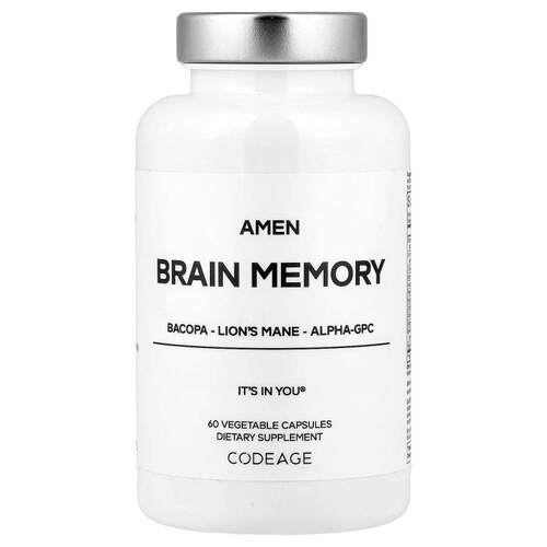 Codeage,Amen, Brain Memory, 60 Vegetable Capsules