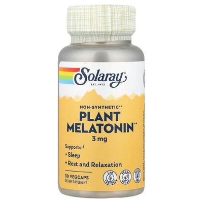 Solaray,Plant Melatonin, 3 mg, 30 VegCaps