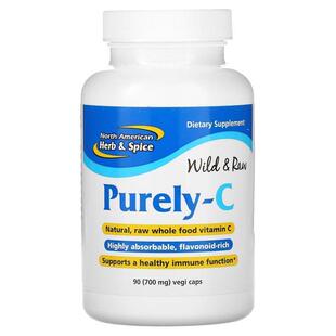Purely-C 维生素 C 补充剂700 毫克90 粒素食胶囊
