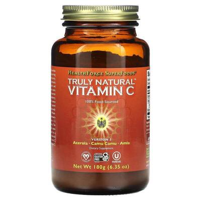 HealthForce Superfoods,Truly Natural Vitamin C, 6.35 oz (180