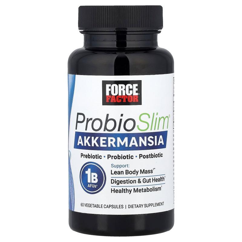 Force Factor,ProbioSlim® Akkermansia, 60 Vegetable Capsules