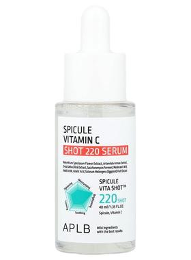 APLB,Spicule Vitamin C Shot 220 Serum, 1.35 fl oz (40 ml)