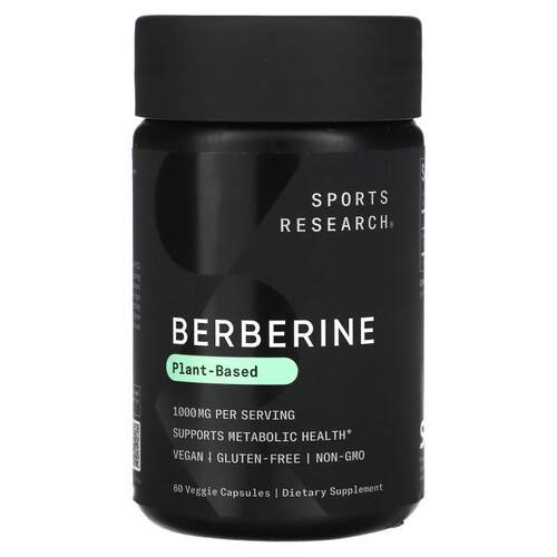 Sports Research,Berberine, 500 mg, 60 Veggie Capsules
