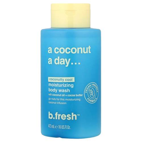 b.fresh,Moisturizing Body Wash, Coconutty Cool, 16 fl oz (47