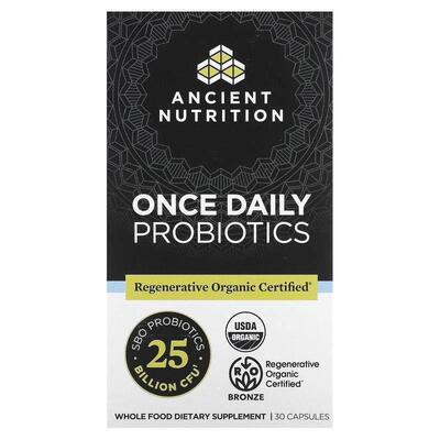 Dr. Axe / Ancient Nutrition,Once Daily Probiotics, 25 Billio