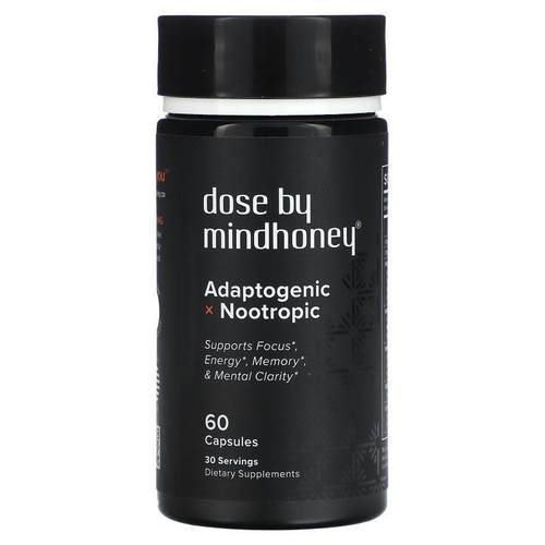 Mindhoney,Dose，适应原性利智配方，60 粒胶囊