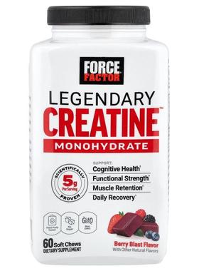 Force Factor,Legendary Creatine Monohydrate, Berry Blast