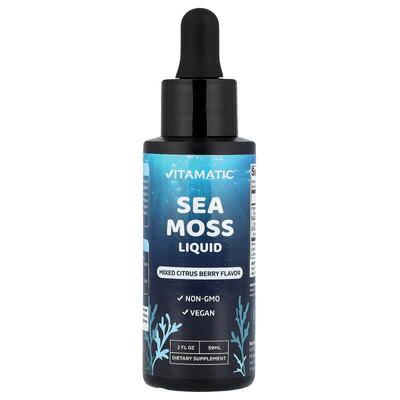 Vitamatic,Sea Moss Liquid, Mixed Citrus Berry, 2 fl oz (59 m