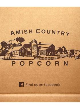 Amish Country Popcorn,Silicone Microwave Popcorn Popper, Red