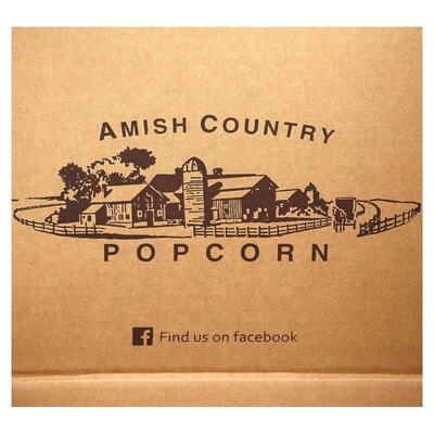 Amish Country Popcorn,Silicone Microwave Popcorn Popper, Red