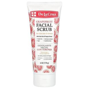 De La Cruz,Facial Scrub, Grapefruit, 6 oz (170 g)