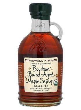 Stonewall Kitchen,Organic Bourbon Barrel-Aged Maple Syrup, 8