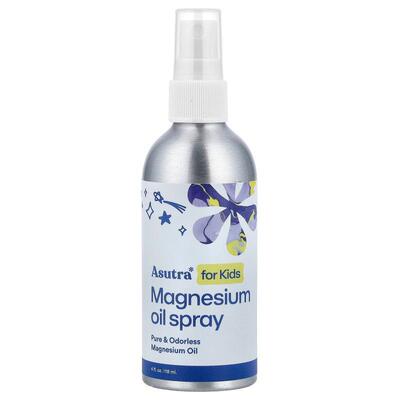 Asutra,Magnesium Oil Spray, For Kids, 4 fl oz (118 ml)