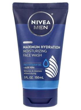 妮维雅,Men, Moisturizing Face Wash, Maximum Hydration, 5 fl