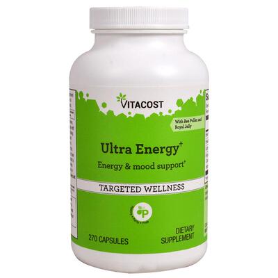 Vitacost,Ultra Energy† with Bee Pollen and Royal Jelly, 270