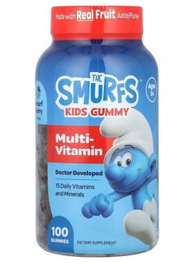 The Smurfs,Kids Gummy, Multi-Vitamin, Ages 3+, Smurf Berry,