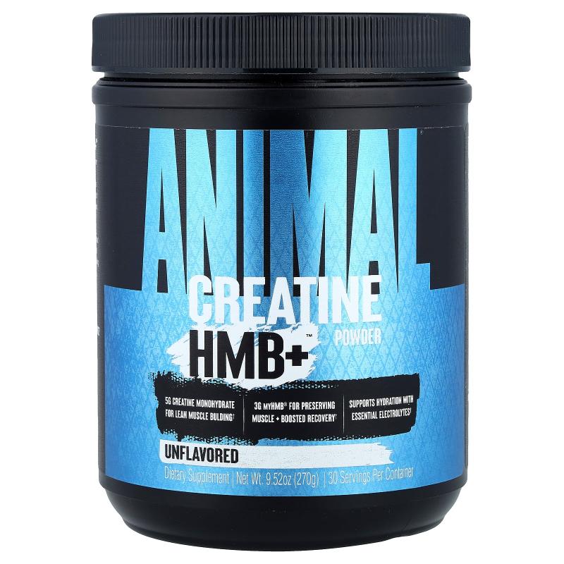 Animal,Creatine HMB+™ Powder, Unflavored, 9.52 oz (270 g)图片