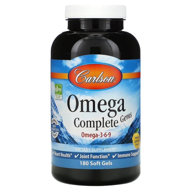 Carlson,Omega Complete Gems™ 软胶囊，180 粒装