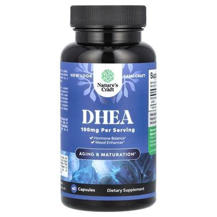 Natures Craft,DHEA, 100 mg, 60 Capsules