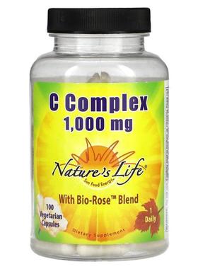 Nature's Life,C Complex, 1,000 mg, 100 Vegetarian Capsules