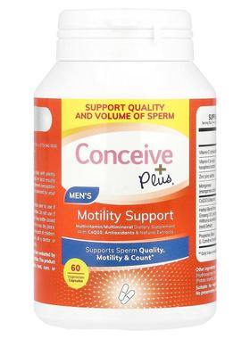Conceive Plus,男性活性支持，60 粒素食胶囊