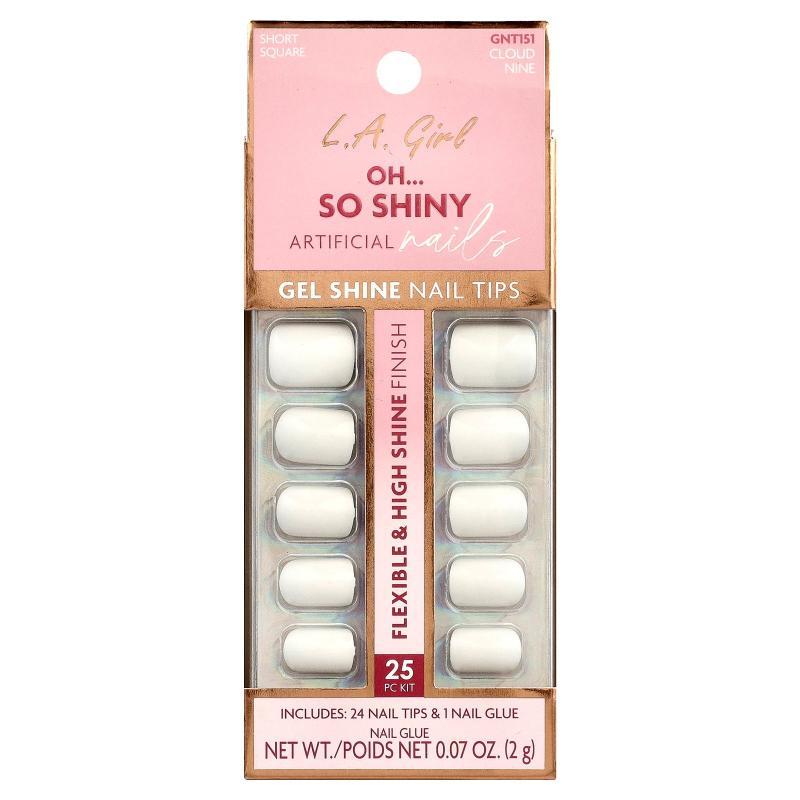 洛杉矶女孩,Oh So Shiny Artificial Nails, Gel Shine Nail Tips