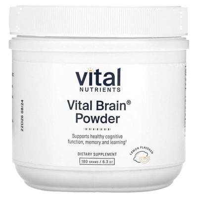 Vital Nutrients Vital Brain Powder Lemon神经系统健康大脑健康