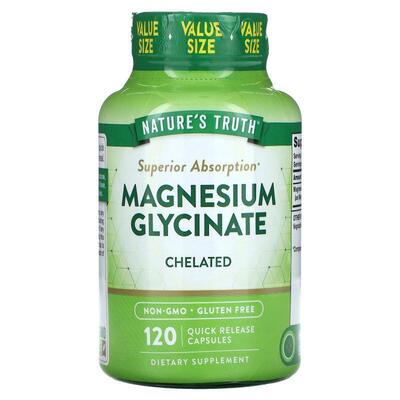 Nature's Truth,Magnesium Glycinate, Chelated, 120 Quick Rele