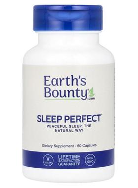 Earth's Bounty ( Matrix Health ),睡眠帮助，60 粒素食胶囊