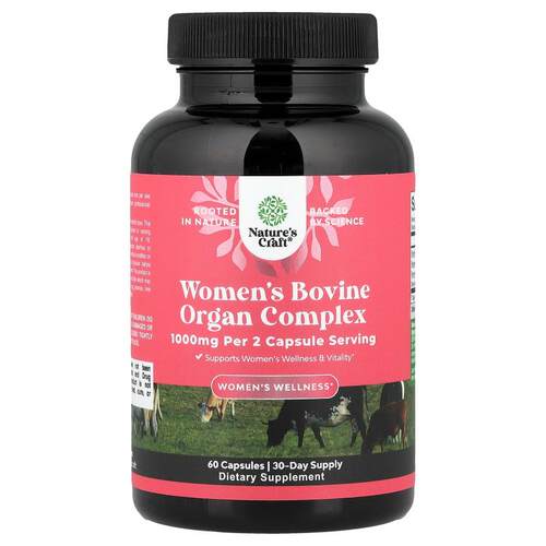 Nature's Craft,Women's Wellness, Women's Bovine Organ Comple