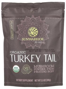 太阳勇士,Be Well, Organic Turkey Tail Mushroom Powder, 3.5 o