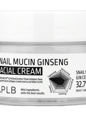 APLB,Snail Mucin Ginseng Facial Cream, 1.86 fl oz (55 ml)