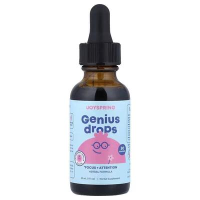 JoySpring Genius Drops草本有机木槿花积雪草飞蛾叶甘草根滴剂