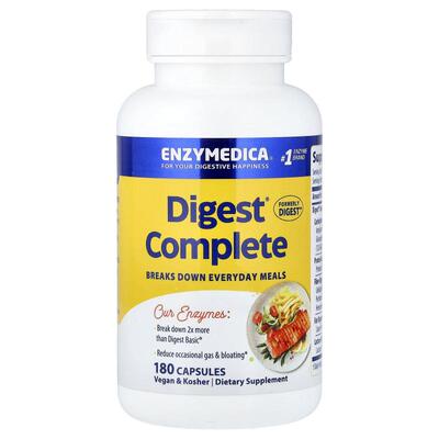 Enzymedica,Digest Complete，多面酶配方，180 粒胶囊