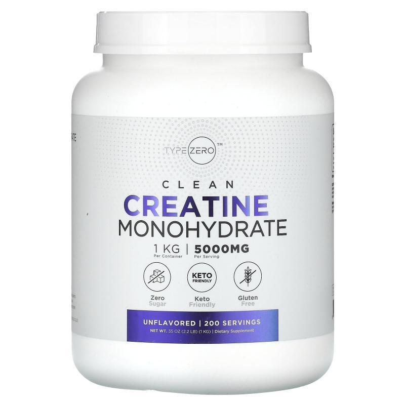 TypeZero,Clean, Creatine Monohydrate, Unflavored, 5,000 mg,图片