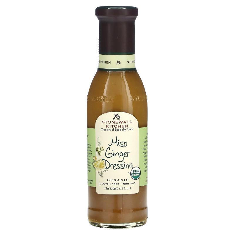 Stonewall Kitchen,Organic Miso Ginger Dressing, 11 fl oz (33