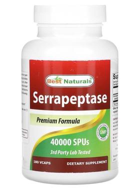Best Naturals,Serrapeptase, 40,000 SPUs, 180 VCAPS