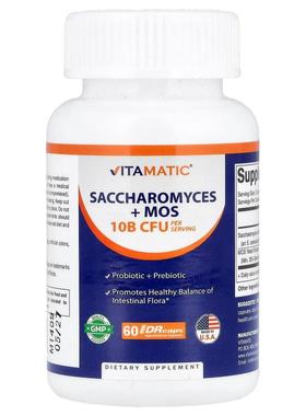 Vitamatic,Saccharomyces + MOS, 60 DRcaps® Hypromellose Capsu